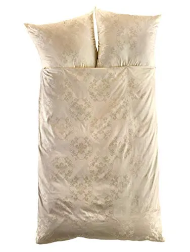 Curt Bauer Kissenbezug Josephine – Elegante Blumenranken in beige von Curt Bauer