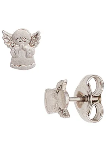 JOBO Paar Ohrstecker Kinderohrringe Engel Schutzengel 6 mm, 925 Silber rhodiniert