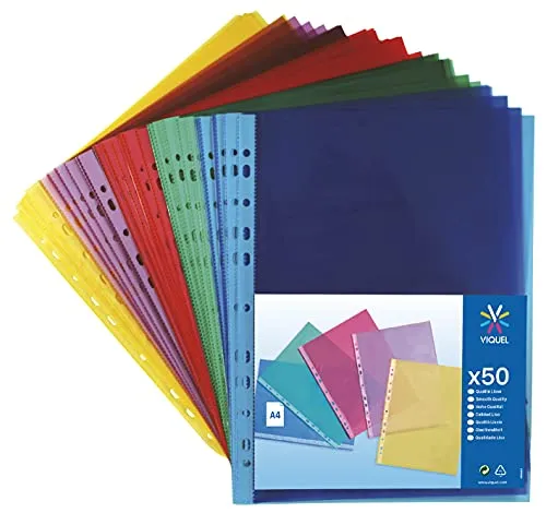 VIQUEL A4 Prospekthüllen 50 Mikron
