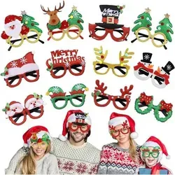12er Set Weihnachtsbrillen für Kinder - Bunte Partybrillen für festliche Anlässe, ideal für Fotos und Weihnachtsfeiern, sorgen für Spaß und gute Laune.