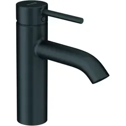 Kludi Bozz Waschtischarmatur 382883976 mit Push-Open-Ablaufgarnitur - Elegante Waschtischarmatur in mattschwarz, ausgestattet mit Push-Open-Ablaufgarnitur und flexiblen Anschlüssen für eine einfache Montage.