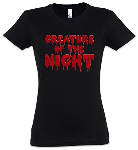 Urban Backwoods Creature of The Night Damen T-Shirt Schwarz Größe L