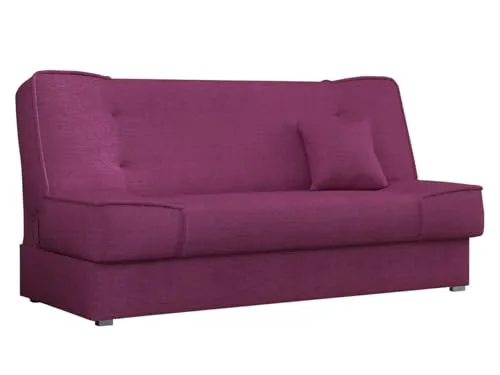 Mirjan24 Schlafsofa Gemini mit Bettkasten, 3 Sitzer Sofa, Couch mit Schlaffunktion, Bettsofa Schlafsofa Polstersofa Farbauswahl Couchgarnitur (Enjoy 16)