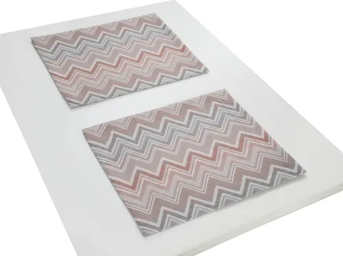 Wirth Platzset BENEWITZ (2er Pack) - Trendige Tischsets aus buntem Jacquard-Dekostoff für stilvolle Akzente in Ihrem Zuhause. Perfekt für jede Tischdekoration und in weiteren Variationen erhältlich.