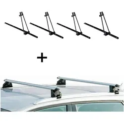 4xFahrradträger ORION + Relingträger CRV120A kompatibel mit für Mercedes Classe E Kombi 96-09