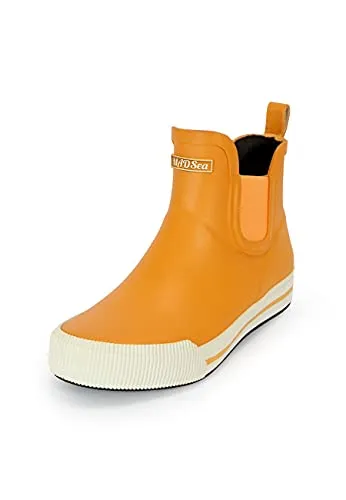MADSea Unisex Gummistiefelette Short Story | Wasserdichte Regenstiefel für Herren - Boot- & Segelschuhe für Herren mit optimierter Passform, kälteisolierender Einlegesohle und seitlicher Dehnfalte für höchsten Tragekomfort.