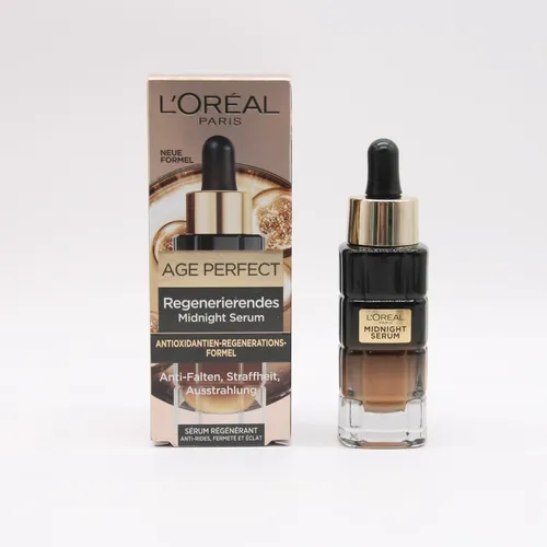 L'Oréal Paris Midnight Serum für Frauen: Anti-Aging Nachtpflege - Nachtserum für Frauen mit Zell-Regeneration, schützt vor freien Radikalen und sorgt für strahlende, jugendlich aussehende Haut. Ideal für die Nachtpflege.