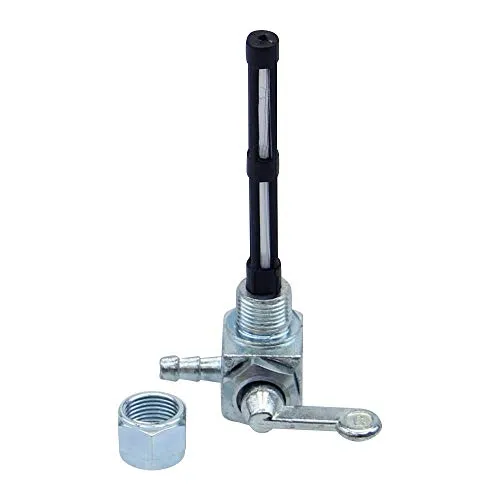 Produktbild Benzinhahn Kraftstoffhahn, M12 x 1, Abgang Links, ohne Wassersack, Metall-Hebel