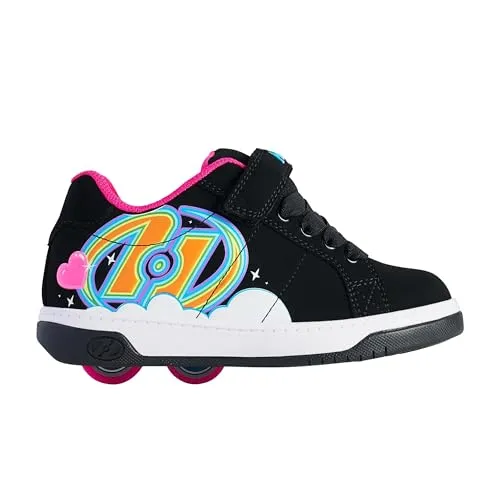 Heelys Kolect X2 Unisex-Kinderschuh mit Rollabsatz, Schwarz, 35 EU - Bequemer Kinderschuh mit Rollabsatz für sportliche Abenteuer. Strapazierfähiges PU-Obermaterial und gepolsterte Details bieten hohen Tragekomfort und Sicherheit.