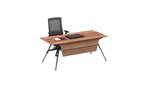 Brauner Office Schreibtisch Cher – Modernes Design für Ihr Arbeitszimmer - Moderner Schreibtisch in Braun, ideal für Jungen, Mädchen und Erwachsene. Mit stabiler Holzwerkstoff-Konstruktion und kompakten Maßen für effizientes Arbeiten.