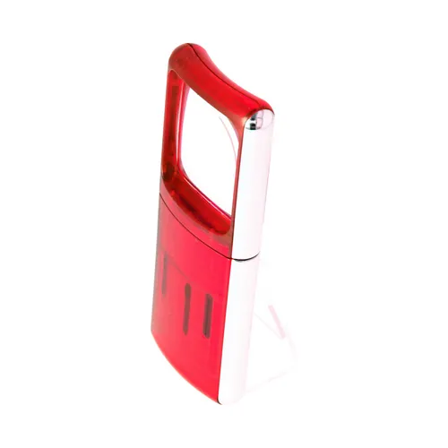 AccuCell LED-Lupe mit LED-Beleuchtung und 3fach Vergrösserung Farbe Rot
