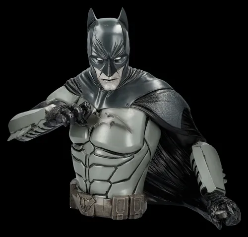 Batman Büste - There Will Be Blood - Lizenzierte Sammlerfigur - Detailreiche Batman Büste aus Kunststein, ideal für Sammler. Höhe: 30 cm, Gewicht: 2,2 kg. Perfekt für Fans des DC Universums und als Blickfang in jedem Raum.