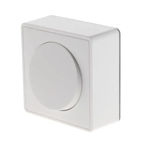 Zenitech - Aufputz-Drucktaste 10A Vulco - Einfache Installation Ohne Werkzeuge - Ideal Für Alle Innenräume - Einfacher Clip-Anschluss - Weiß