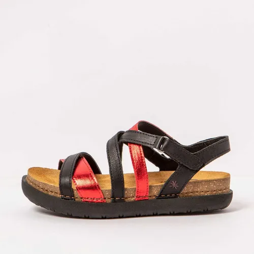 *art Sandalen 1714 NAPPA BLACK-RED /RHODES Farbe Black-red