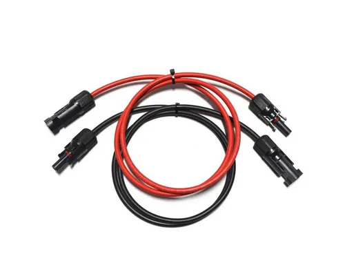 Powerness Solarpanel-Verlängerungskabel mit MC4-Stecker - 10m, 4mm, 2 Stück - Praktisches Set mit 2 MC4-Verlängerungskabeln à 10 m für flexible Solarpanel-Installationen. Ideal für den Einsatz im Balkon- oder Gartenbereich. Robuste Qualität für zuverlässige Stromübertragung.