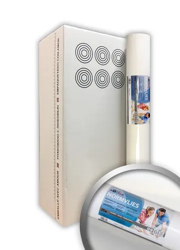 NORMVLIES 150 g Renoviervlies - Glatte Vliestapete 1 Karton 6 Rollen - Moderne Wandtapete in Weiß, 112,5 m², matt und überstreichbar – ideal für kreative Raumgestaltungen in jedem Zimmer.