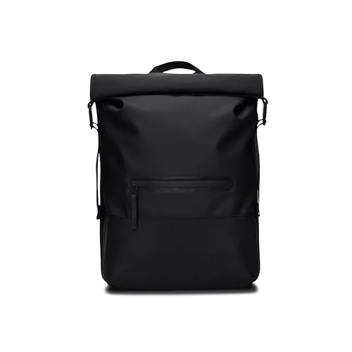 Trail Rolltop Backpack Black Rucksack - Tagesrucksäcke - Wasserdichter Rolltop Rucksack mit 8000 mm Wassersäulendruck, ideal für Pendler und aktive Stadtbewohner.