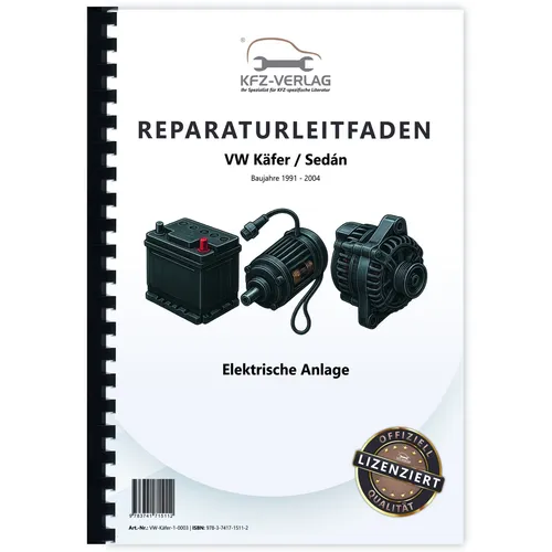 VW Käfer, Sedán (93-03) Elektrische Anlage, Elektrik, Systeme Reparaturanleitung