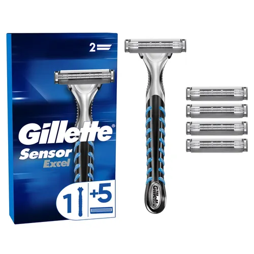 Produktbild Gillette SensorExcel Universal Rasierert mit 5 Klingen Herrenrasierer