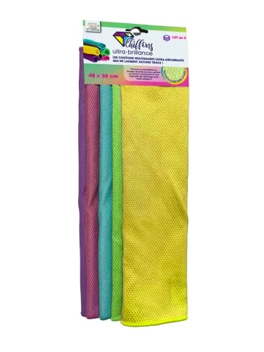 LINGENIO Ultra-Glanz-Tücher – die Mehrzwecktücher, extrem saugfähig, hinterlässt Keine Spuren – Fish Scale Technologie – hergestellt aus Mikrofaser mit Wabenstruktur – 5 Stück