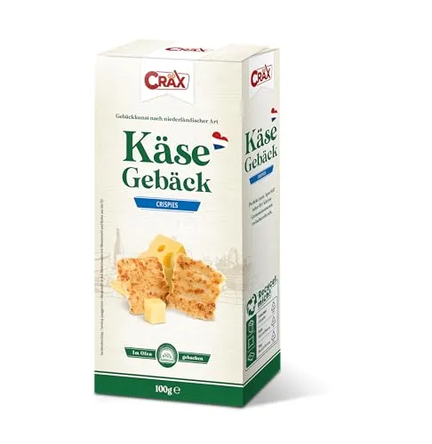 Cräx Käsegebäck Crispies 100 g, 10er Pack (10 x 100 g)