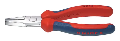 Knipex Flachzange verchromt 140 mm Griffe mit PVC - 20 05 140