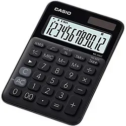 Casio Tischrechner MS-20UC-BK 12-stelliges Display Schwarz