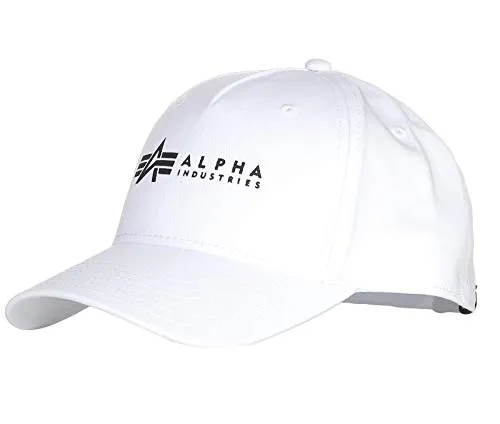 Alpha Industries Baseballkappe - Weiße Baumwollcap für Herren - Hüte & Mützen: Stylische und bequeme Baseballkappe aus 100% Baumwolle, ideal für jede Jahreszeit und jedes Outfit.
