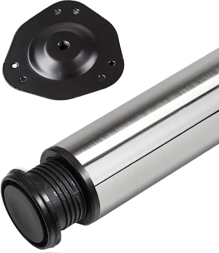 SOTECH Tischbein 76 x 870 mm aus Edelstahl in silber von SO-TECH