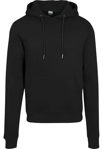 Urban Classics Herren Kapuzenpullover Basic Terry Hoodie, Schwarz (Black 00007) - Kapuzenpullover für Herren, leicht und komfortabel für höchsten Tragekomfort und ein angenehmes Tragegefühl.