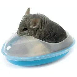 SAVIC Badekäfig für Chinchillas 26x23x15cm in blau von Savic