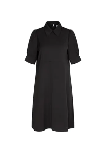 Seidensticker Damen Kleid Regular Kurzarm Hemdblusenkragen 100% Polyester