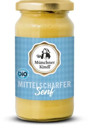 Münchner Kindl BIO Mittelscharfer Senf (0.2 kg)