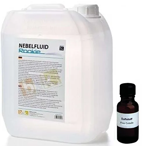 Liter DJPower Nebelfluid ROOKIE + 30 ml Duftstoff Pina Colada, Smoke-Fluid, Nebel-Fluid-Flüssigkeit für Nebelmaschine 5