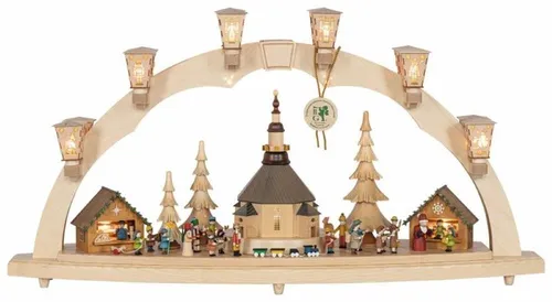 Richard Glaesser Schwibbogen Seiffener Weihnachtsmarkt