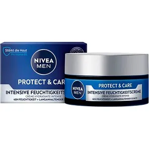 NIVEA MEN Protect & Care Intensive Feuchtigkeitscreme - Nachtpflege für Männer mit 48h Feuchtigkeit, beruhigt die Haut mit Aloe Vera und Pro Vitamin B5, ideal auch nach der Rasur.