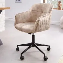 riess-ambiente Drehstuhl EUPHORIA champagner greige in beige von Riess-Ambiente