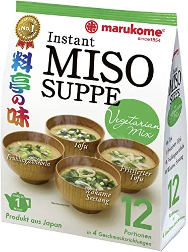 MARUKOME Miso-Suppenpaste, Vegetarisch, dunkel, Ryotei No Aji (1 x 224,55 g)