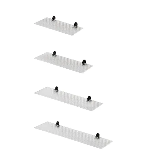 Produktbild Euro Tische Glas Wandregal 30 cm – Modernes Duschregal mit 6 mm ESG-Sicherheitsglas