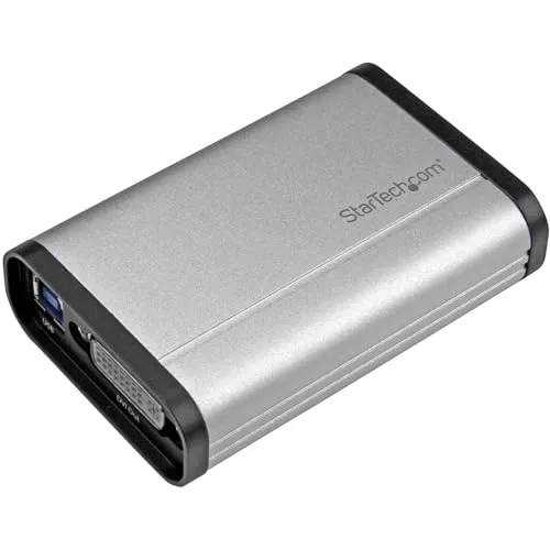 StarTech.com USB 3.0 Capture-Gerät für DVI Video - WLAN-Zubehör mit 1080p 60fps Aufzeichnung, ideal für hochwertige Videoaufnahmen und Livestreaming, inklusive DVI-Pass-Through für Echtzeit-Videoübertragung.