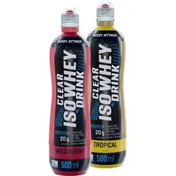 Produktbild Body Attack Clear Iso Whey Drink 12 x 500ml Tropical