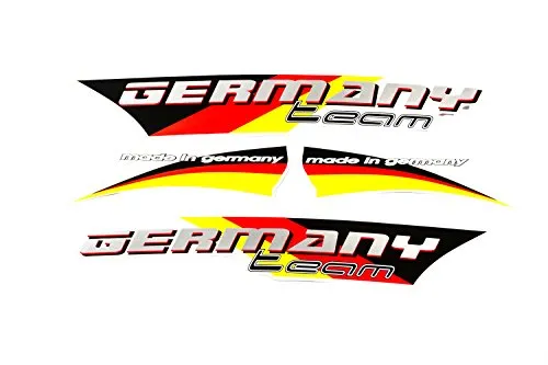 Fahrrad Dekor Satz Aufkleber Rahmen Frame Decal Sticker Team Germany Schwarz Rot Gold Label