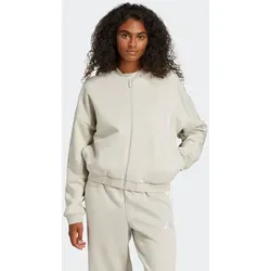 adidas Damen Essentials Contemporary Logo Bomber Jacket in grau von adidas