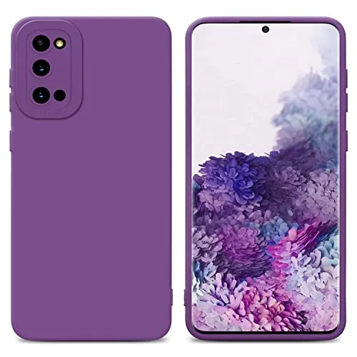 Cadorabo Hülle kompatibel mit Samsung Galaxy S20 Schutzhülle TPU Silikon Case Liquid Design mit Kameraschutz Slim Kratzfest Weiche Gummi mit Rundumschutz Case Hülle für Galaxy S20 in Lila
