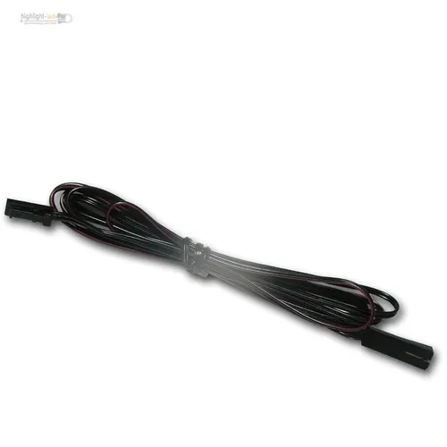  2m Verlängerungskabel Litze sw/sw-ws mi Mini-Buchse & Stecker 10003889 1,77€/m