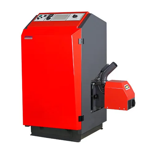 ATMOS Pelletkessel P21 mit A25 Brenner und Förderschnecke 2,5 m