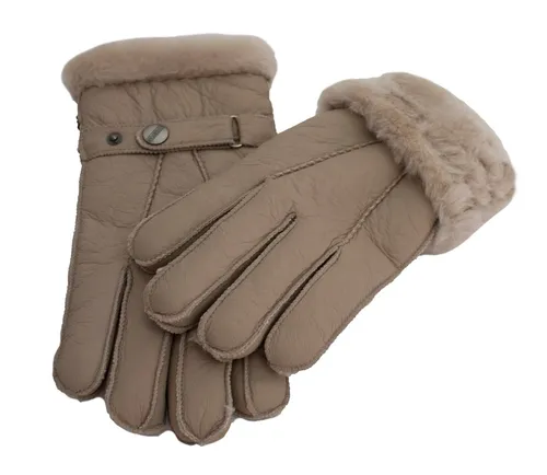 Reissner Lammfelle Lederhandschuhe Beige L (1-St) - Handschuhe aus 100% Leder mit atmungsaktivem Lammfell-Futter für optimalen Tragekomfort und Wärme. Ideal für stilbewusste Träger in der kalten Jahreszeit.