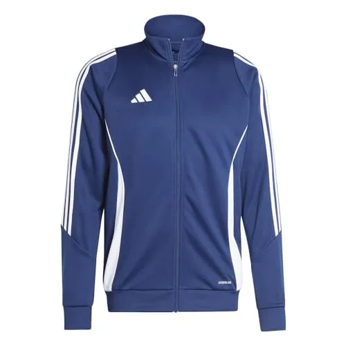 adidas Performance Tiro 24 Sweatjacke - Trainingsjacke aus 100% Polyester in Blau für optimalen Tragekomfort und Bewegungsfreiheit beim Sport.