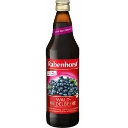 RABENHORST Heidelbeer Bio Muttersaft 330 ml - Erstklassiger Bio-Direktsaft aus handgepflückten Waldheidelbeeren, schonend gepresst für ein intensives Geschmackserlebnis. Ideal für genussvolle Momente!