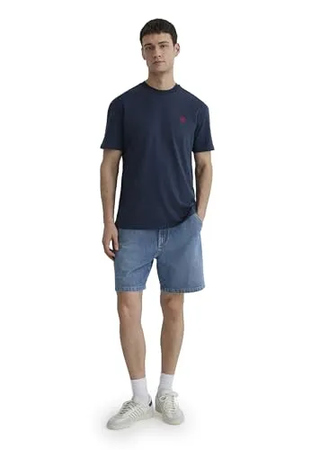 Mavi Damen Logo Embroidery Tee T-Shirt, total Eclipse, L